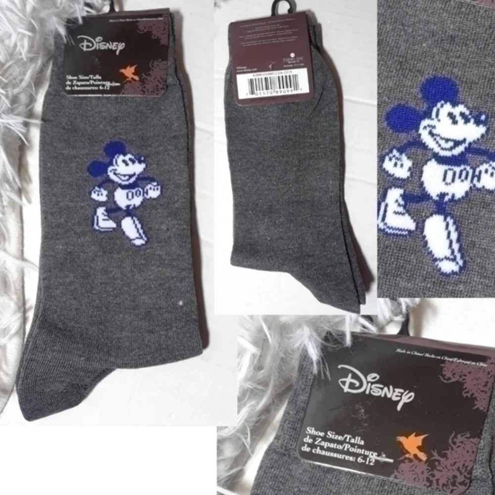 Disney Mickey Mouse Casual Socks-Size 6-12
